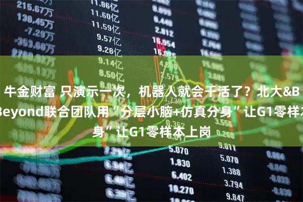 牛金财富 只演示一次，机器人就会干活了？北大&BeingBeyond联合团队用“分层小脑+仿真分身”让G1零样本上岗